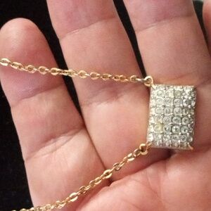 Gold-plated Swarovski Crystal Necklace